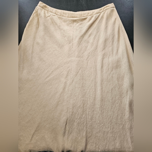 NWT - Jones New York Lined Linen Tan Skirt - Size 14 - Vintage - Picture 5 of 7